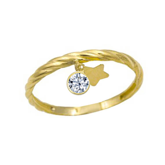 sortija oro estrella